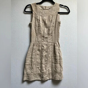 Tara Jarmon linen sleeveless dress Sz 36